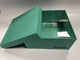 Scatole regalo rigide a logo personalizzato Scatole regalo in cartone verde con coperchio